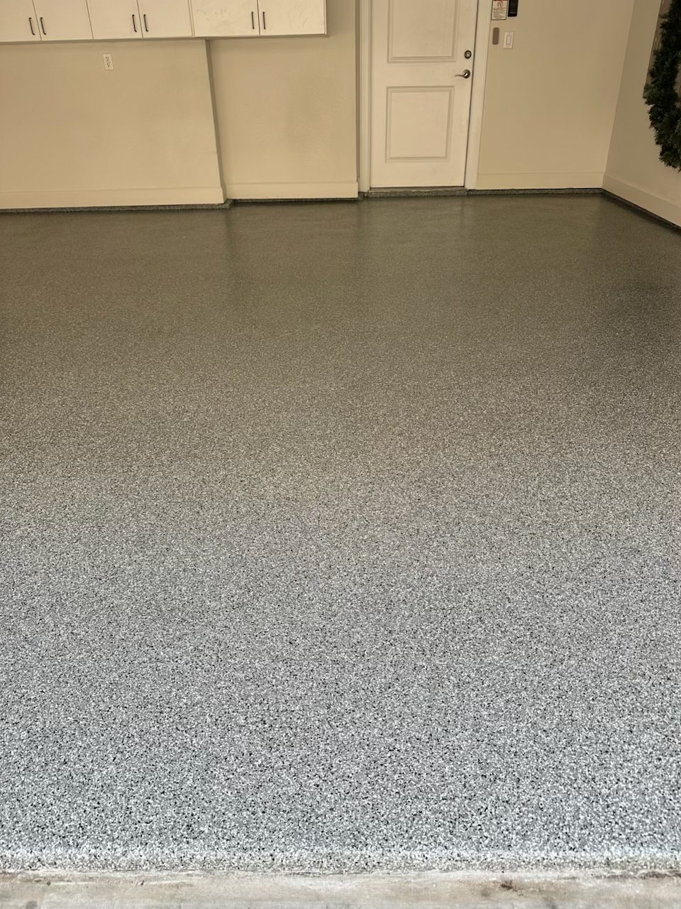 Full-flake garage floor system
